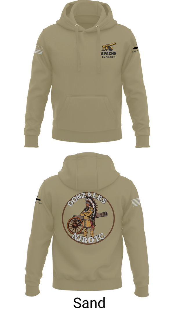 Hoodie, NJROTC Apache Company, , Teamtime, Team time, sublimation, custom sports apparel, team uniforms, spirit wear, spiritwear, sports uniforms, custom shirts, team store, custom team store, fundraiser sports, apparel fundraiser