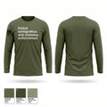 Police - immigration and customs enforcement Long Sleeve Performance Shirt - 1