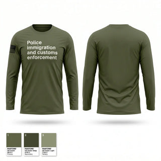 Long Sleeve Performance Shirt, Police - immigration and customs enforcement, Police, Teamtime, Team time, sublimation, custom sports apparel, team uniforms, spirit wear, spiritwear, sports uniforms, custom shirts, team store, custom team store, fundraiser sports, apparel fundraiser