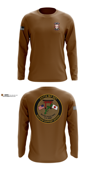 Long Sleeve Performance Shirt, 247TH Military Police Detachment, Army, Teamtime, Team time, sublimation, custom sports apparel, team uniforms, spirit wear, spiritwear, sports uniforms, custom shirts, team store, custom team store, fundraiser sports, apparel fundraiser