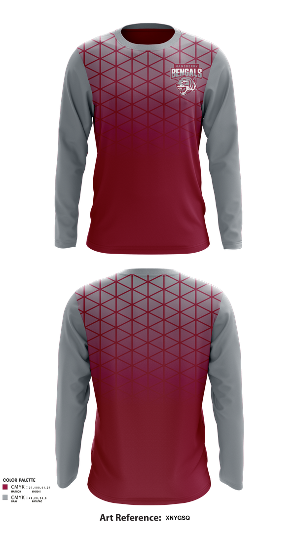 Long Sleeve Performance Shirt, Hansberry College Prep Basketball, Men's Basketball, Teamtime, Team time, sublimation, custom sports apparel, team uniforms, spirit wear, spiritwear, sports uniforms, custom shirts, team store, custom team store, fundraiser sports, apparel fundraiser