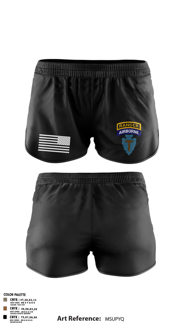Ranger Panties, 1-143rd airborne infantry regiment, , Teamtime, Team time, sublimation, custom sports apparel, team uniforms, spirit wear, spiritwear, sports uniforms, custom shirts, team store, custom team store, fundraiser sports, apparel fundraiser