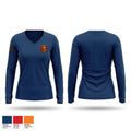 Sayre Fire & Rescue 34578597 Women's Long Sleeve V-neck Shirt - 1