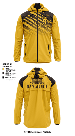 Windbreaker, A.A Stagg High School Track & Field, Track & Field, Teamtime, Team time, sublimation, custom sports apparel, team uniforms, spirit wear, spiritwear, sports uniforms, custom shirts, team store, custom team store, fundraiser sports, apparel fundraiser