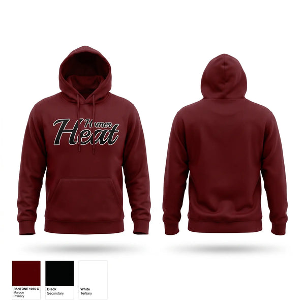 Hoodie, Homer Heat, Softball, Teamtime, Team time, sublimation, custom sports apparel, team uniforms, spirit wear, spiritwear, sports uniforms, custom shirts, team store, custom team store, fundraiser sports, apparel fundraiser