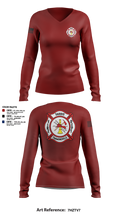 Sardis-Timmonsville fire department station 1 32598145 Women's Long Sleeve V-neck Shirt - 1