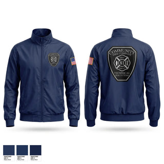 Windbreaker, Community Fire / Rescue, Fire Department, Teamtime, Team time, sublimation, custom sports apparel, team uniforms, spirit wear, spiritwear, sports uniforms, custom shirts, team store, custom team store, fundraiser sports, apparel fundraiser