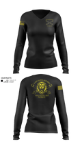 1-487 Alpha Battery Field Artillery 76491504 Women's Long Sleeve V-neck Shirt - 21