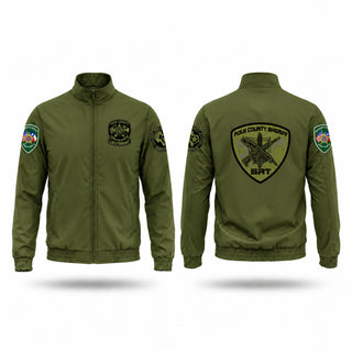 Windbreaker, Polk County Narcotics, Police, Teamtime, Team time, sublimation, custom sports apparel, team uniforms, spirit wear, spiritwear, sports uniforms, custom shirts, team store, custom team store, fundraiser sports, apparel fundraiser