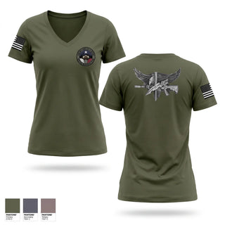 Womens Short Sleeve Vneck Shirt, San Antonio Special Response Team, Police, Teamtime, Team time, sublimation, custom sports apparel, team uniforms, spirit wear, spiritwear, sports uniforms, custom shirts, team store, custom team store, fundraiser sports, apparel fundraiser