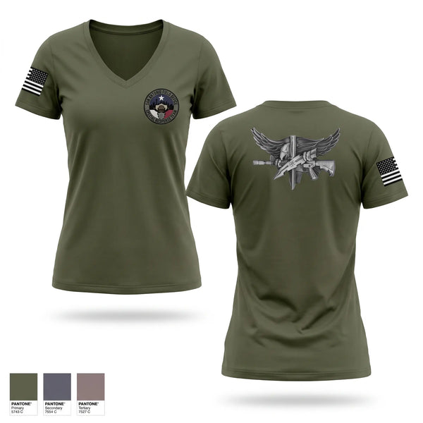 Womens Short Sleeve Vneck Shirt, San Antonio Special Response Team, Police, Teamtime, Team time, sublimation, custom sports apparel, team uniforms, spirit wear, spiritwear, sports uniforms, custom shirts, team store, custom team store, fundraiser sports, apparel fundraiser