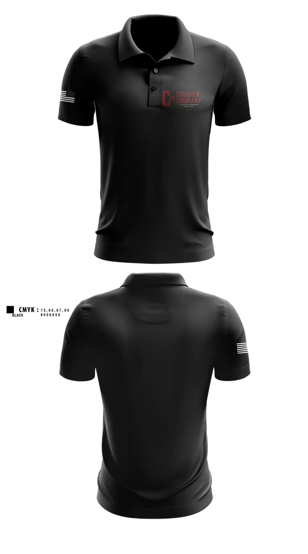 Short Sleeve Performance Polo, Crusher Company, Army, Teamtime, Team time, sublimation, custom sports apparel, team uniforms, spirit wear, spiritwear, sports uniforms, custom shirts, team store, custom team store, fundraiser sports, apparel fundraiser