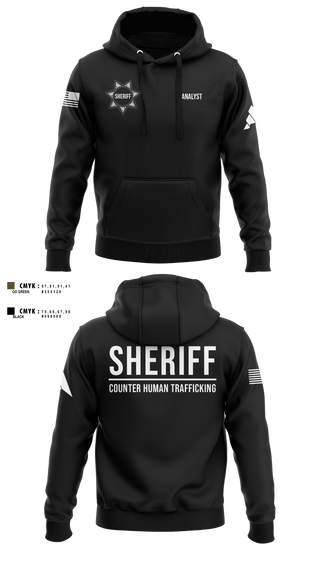 Hoodie, Ray County Sheriff Counter Human Trafficking Task Force, Police, Teamtime, Team time, sublimation, custom sports apparel, team uniforms, spirit wear, spiritwear, sports uniforms, custom shirts, team store, custom team store, fundraiser sports, apparel fundraiser