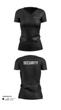 Black Tier Executive Protection Women's Short Sleeve V-neck Shirt - 21