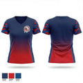 Hill City Indians 57777867 Women's Short Sleeve V-neck Shirt - 1