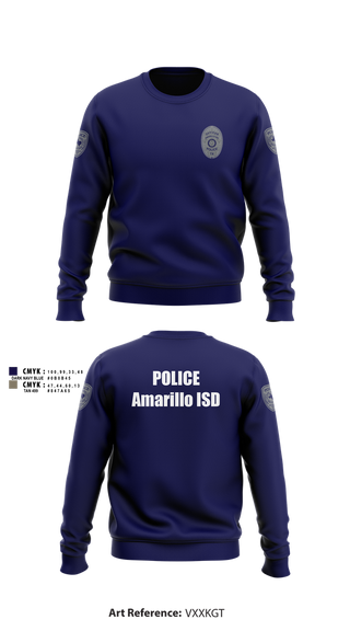 Crew Neck Sweatshirt, Amarillo ISD Police, Police, Teamtime, Team time, sublimation, custom sports apparel, team uniforms, spirit wear, spiritwear, sports uniforms, custom shirts, team store, custom team store, fundraiser sports, apparel fundraiser