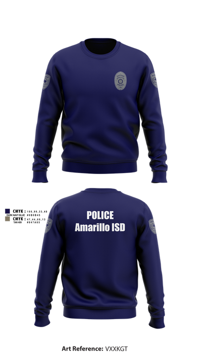 Amarillo ISD Police 87538473 Crew Neck Sweatshirt - 10