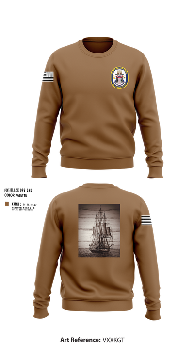 USS CONSTITUTION 83286371 Crew Neck Sweatshirt - 3