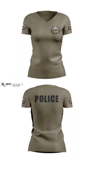Womens Short Sleeve Vneck Shirt, Ashland PD, Police, Teamtime, Team time, sublimation, custom sports apparel, team uniforms, spirit wear, spiritwear, sports uniforms, custom shirts, team store, custom team store, fundraiser sports, apparel fundraiser