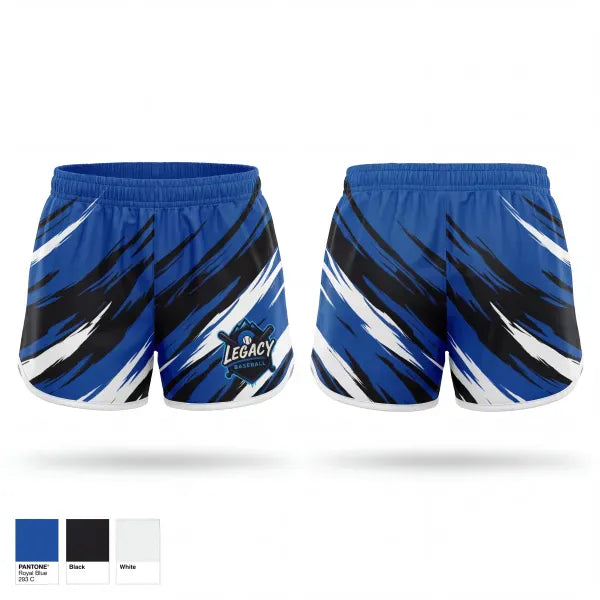 Womens Shorts, Legacy Baseball, Baseball, Teamtime, Team time, sublimation, custom sports apparel, team uniforms, spirit wear, spiritwear, sports uniforms, custom shirts, team store, custom team store, fundraiser sports, apparel fundraiser