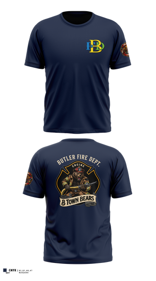 Old School Cotton Feel Shirt, Butler Police Department, Police, Teamtime, Team time, sublimation, custom sports apparel, team uniforms, spirit wear, spiritwear, sports uniforms, custom shirts, team store, custom team store, fundraiser sports, apparel fundraiser