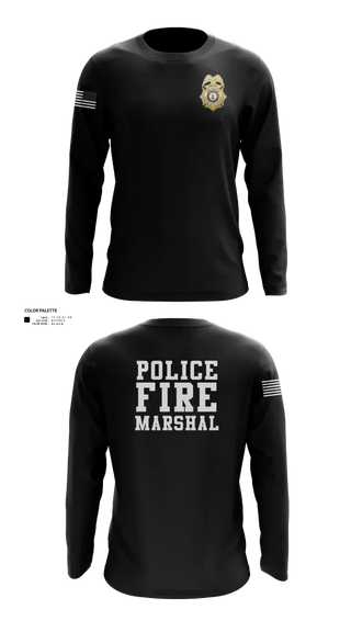 Long Sleeve Performance Shirt, Falls Church Fire Marshal, Fire Department, Teamtime, Team time, sublimation, custom sports apparel, team uniforms, spirit wear, spiritwear, sports uniforms, custom shirts, team store, custom team store, fundraiser sports, apparel fundraiser