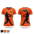 The Batter’s Box Training Academy 22345325 Women's Short Sleeve V-neck Shirt - 1