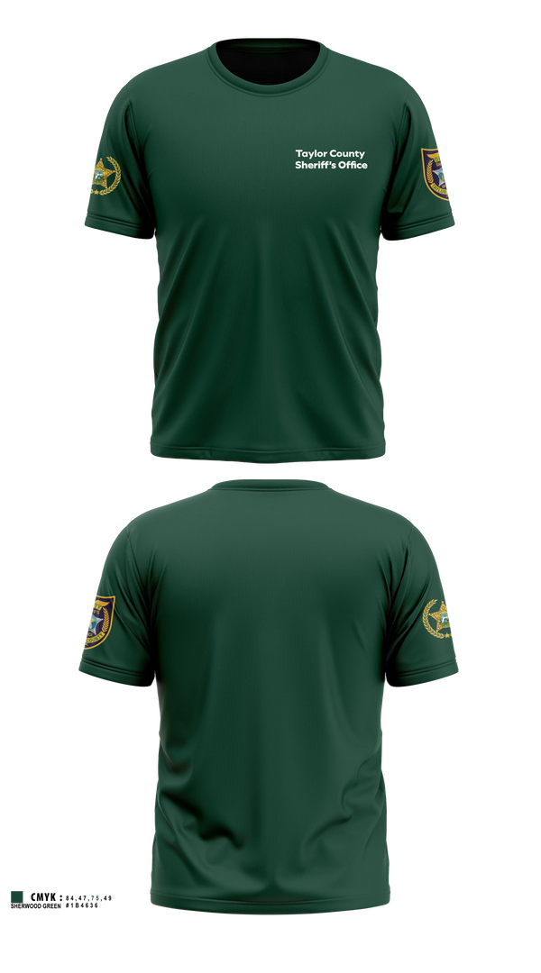 Short Sleeve Performance Shirt, Taylor County Sheriff’s Office, Police, Teamtime, Team time, sublimation, custom sports apparel, team uniforms, spirit wear, spiritwear, sports uniforms, custom shirts, team store, custom team store, fundraiser sports, apparel fundraiser