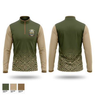 Quarter Zip Jacket, Airborne Veterans Gold Club, Golf, Teamtime, Team time, sublimation, custom sports apparel, team uniforms, spirit wear, spiritwear, sports uniforms, custom shirts, team store, custom team store, fundraiser sports, apparel fundraiser