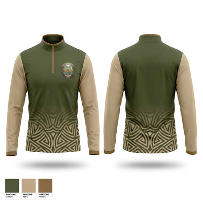 Airborne Veterans Gold Club 26189096 Quarter Zip Jacket - 1