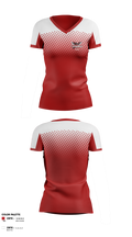 Sublette Middle School Cheer Women's Short Sleeve V-neck Shirt - 1