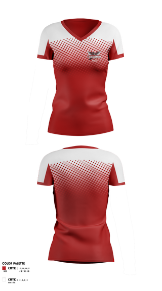 Womens Short Sleeve Vneck Shirt, Sublette Middle School Cheer, Cheer, Teamtime, Team time, sublimation, custom sports apparel, team uniforms, spirit wear, spiritwear, sports uniforms, custom shirts, team store, custom team store, fundraiser sports, apparel fundraiser