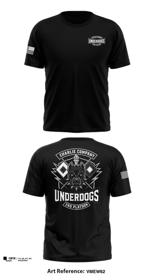 Old School Cotton Feel Shirt, C co 2nd plt Underdogs, Army, Teamtime, Team time, sublimation, custom sports apparel, team uniforms, spirit wear, spiritwear, sports uniforms, custom shirts, team store, custom team store, fundraiser sports, apparel fundraiser
