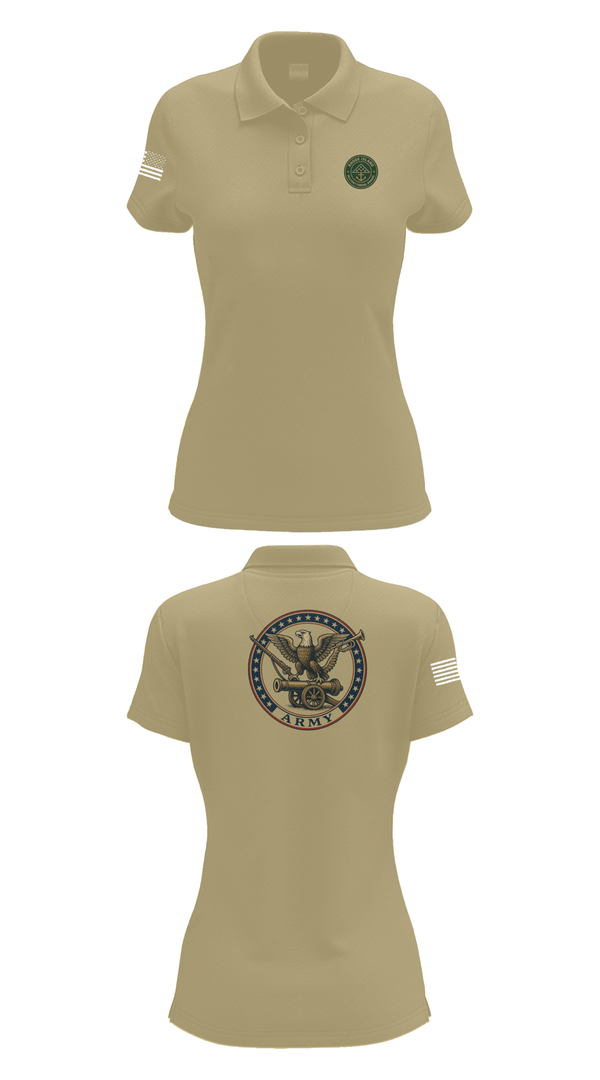 Womens Short Sleeve Performance Polo, Military Funeral Honors, , Teamtime, Team time, sublimation, custom sports apparel, team uniforms, spirit wear, spiritwear, sports uniforms, custom shirts, team store, custom team store, fundraiser sports, apparel fundraiser