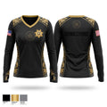 Orleans County Corrections Women's Long Sleeve V-neck Shirt - 1