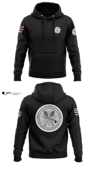 Hoodie, Hawai’i Department of Law Enforcement- Sheriff Division, Police, Teamtime, Team time, sublimation, custom sports apparel, team uniforms, spirit wear, spiritwear, sports uniforms, custom shirts, team store, custom team store, fundraiser sports, apparel fundraiser