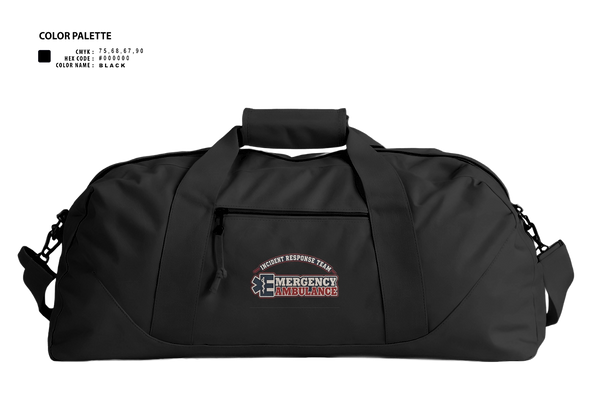 Duffle Bag, Emergency Ambulance Service, EMS/EMT, Teamtime, Team time, sublimation, custom sports apparel, team uniforms, spirit wear, spiritwear, sports uniforms, custom shirts, team store, custom team store, fundraiser sports, apparel fundraiser