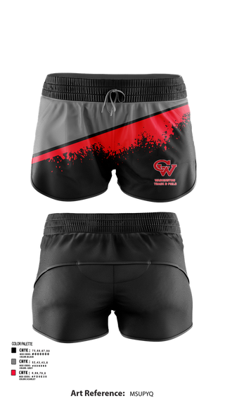 Track Shorts, Washington Track & Field, Track & Field, Teamtime, Team time, sublimation, custom sports apparel, team uniforms, spirit wear, spiritwear, sports uniforms, custom shirts, team store, custom team store, fundraiser sports, apparel fundraiser