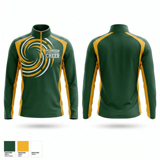 Quarter Zip Jacket, Muskegon Catholic Central Cheer, Cheer, Teamtime, Team time, sublimation, custom sports apparel, team uniforms, spirit wear, spiritwear, sports uniforms, custom shirts, team store, custom team store, fundraiser sports, apparel fundraiser