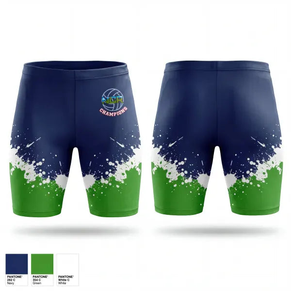Mens Compression Shorts, NCR, Women's Volleyball, Teamtime, Team time, sublimation, custom sports apparel, team uniforms, spirit wear, spiritwear, sports uniforms, custom shirts, team store, custom team store, fundraiser sports, apparel fundraiser