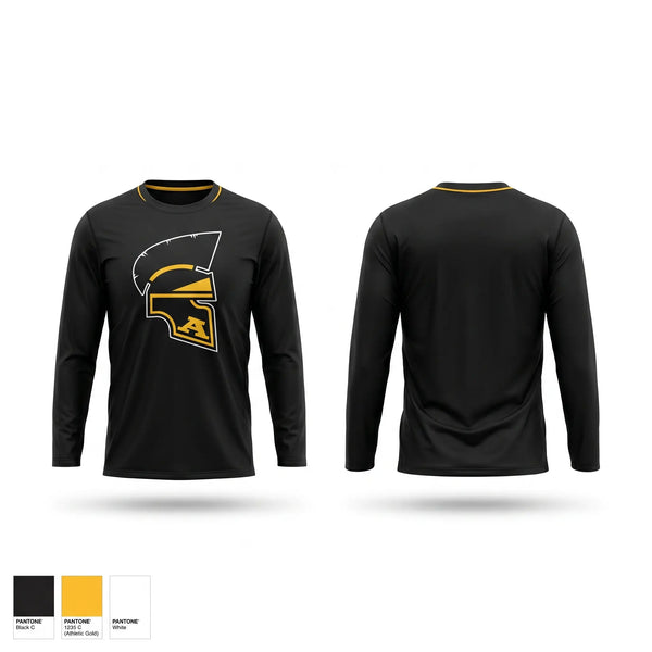 Long Sleeve Performance Shirt, Amity Spartans, Cheer, Teamtime, Team time, sublimation, custom sports apparel, team uniforms, spirit wear, spiritwear, sports uniforms, custom shirts, team store, custom team store, fundraiser sports, apparel fundraiser