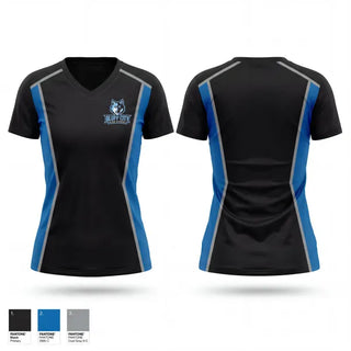 Womens Short Sleeve Vneck Shirt, Bluff City High school, , Teamtime, Team time, sublimation, custom sports apparel, team uniforms, spirit wear, spiritwear, sports uniforms, custom shirts, team store, custom team store, fundraiser sports, apparel fundraiser