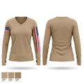 Firefighter Women's Long Sleeve V-neck Shirt - 1