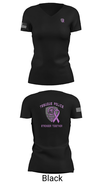 Tesuque Police Dept 47912639 Women's Short Sleeve V-neck Shirt - 27