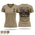 616th QM CO Women's Short Sleeve V-neck Shirt - 1