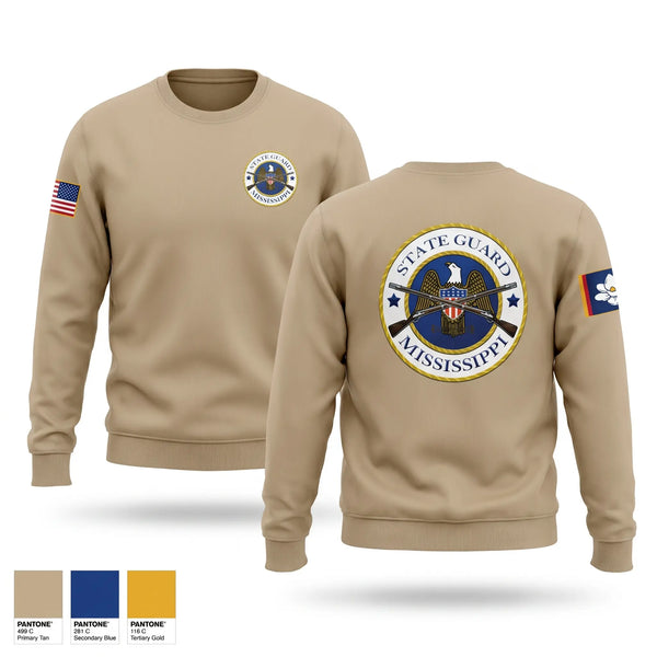 Crew Neck Sweatshirt, MSSG 215th FSC CO, National Guard, Teamtime, Team time, sublimation, custom sports apparel, team uniforms, spirit wear, spiritwear, sports uniforms, custom shirts, team store, custom team store, fundraiser sports, apparel fundraiser