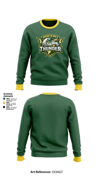 Crew Neck Sweatshirt, Thunder, Baseball, Teamtime, Team time, sublimation, custom sports apparel, team uniforms, spirit wear, spiritwear, sports uniforms, custom shirts, team store, custom team store, fundraiser sports, apparel fundraiser