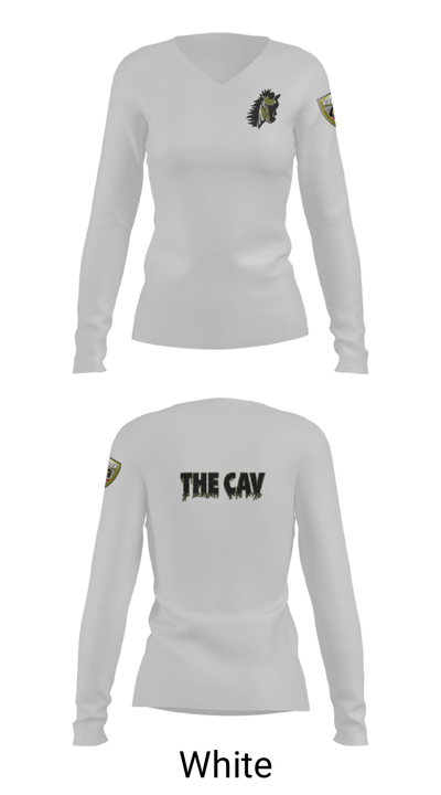 Eastern Panhandle Cavalry 42907546 Women's Long Sleeve V-neck Shirt - 16