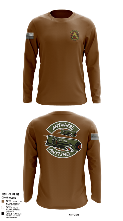 340th Flying Training Group 94922399 Long Sleeve Performance Shirt - 1