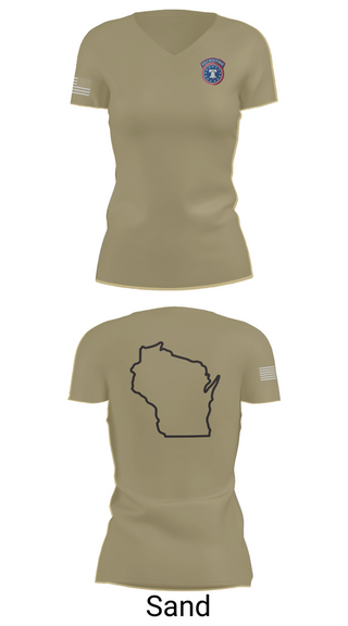 Womens Short Sleeve Vneck Shirt, Waukesha recruiting station, Army, Teamtime, Team time, sublimation, custom sports apparel, team uniforms, spirit wear, spiritwear, sports uniforms, custom shirts, team store, custom team store, fundraiser sports, apparel fundraiser